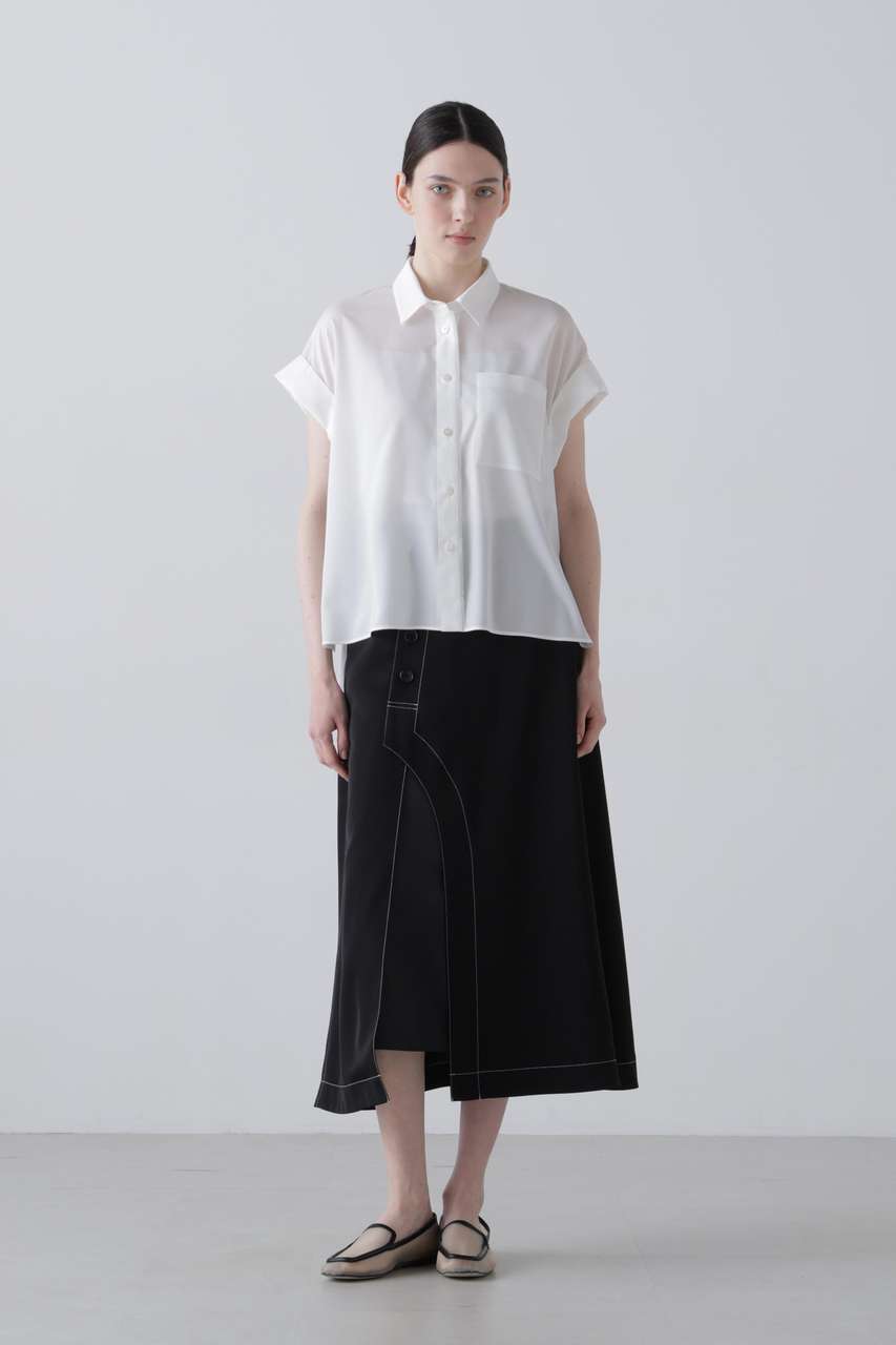 アドーア/ADOREの【予約販売】ドライストレッチツイルスカート(ブラック/5316120509)