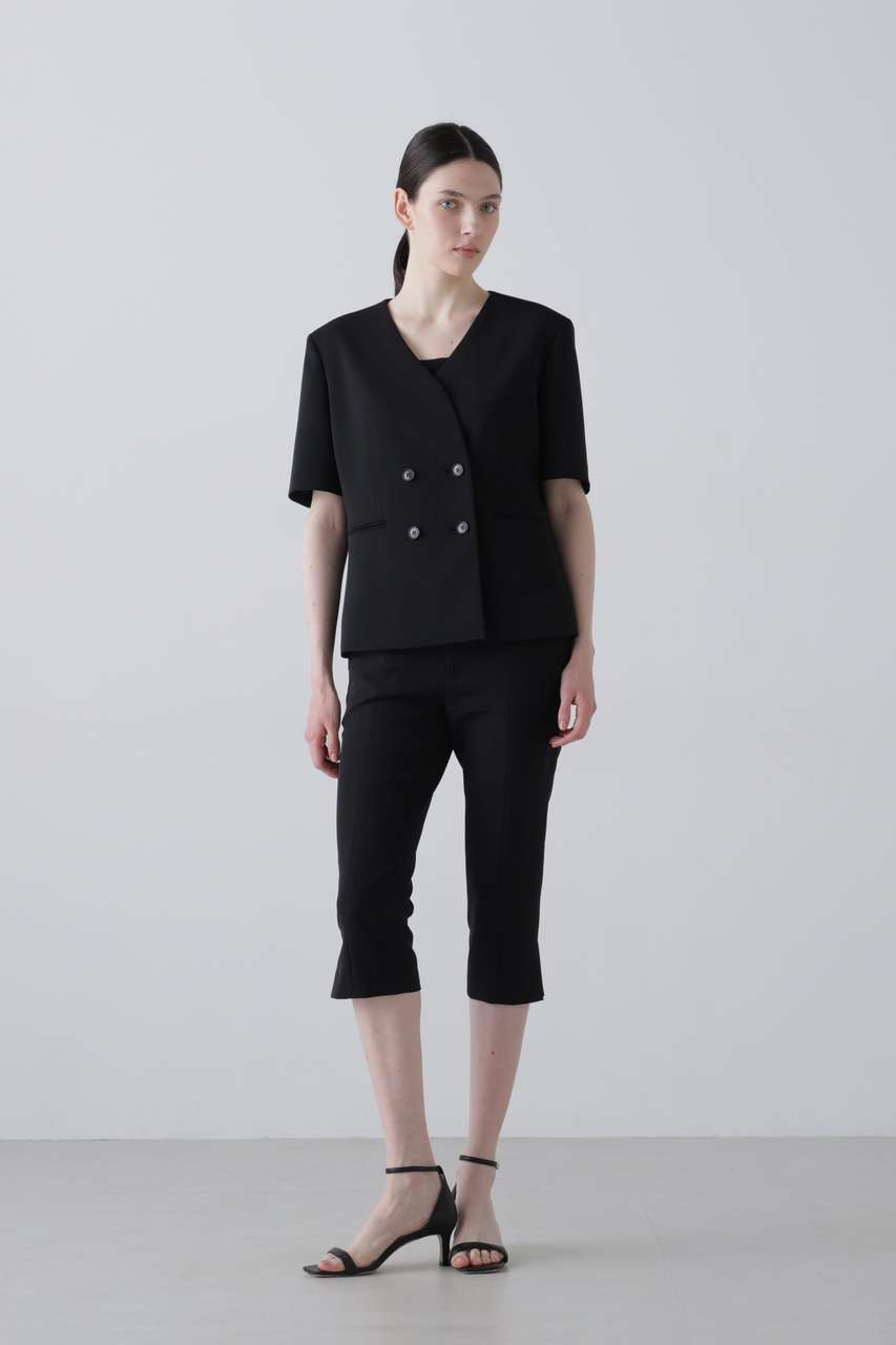 ADORE(アドーア)|【予約販売】ストレッチダブルクロスパンツ/ブラック ADORE(アドーア)|【予約販売】ストレッチダブルクロスパンツ/ブラック