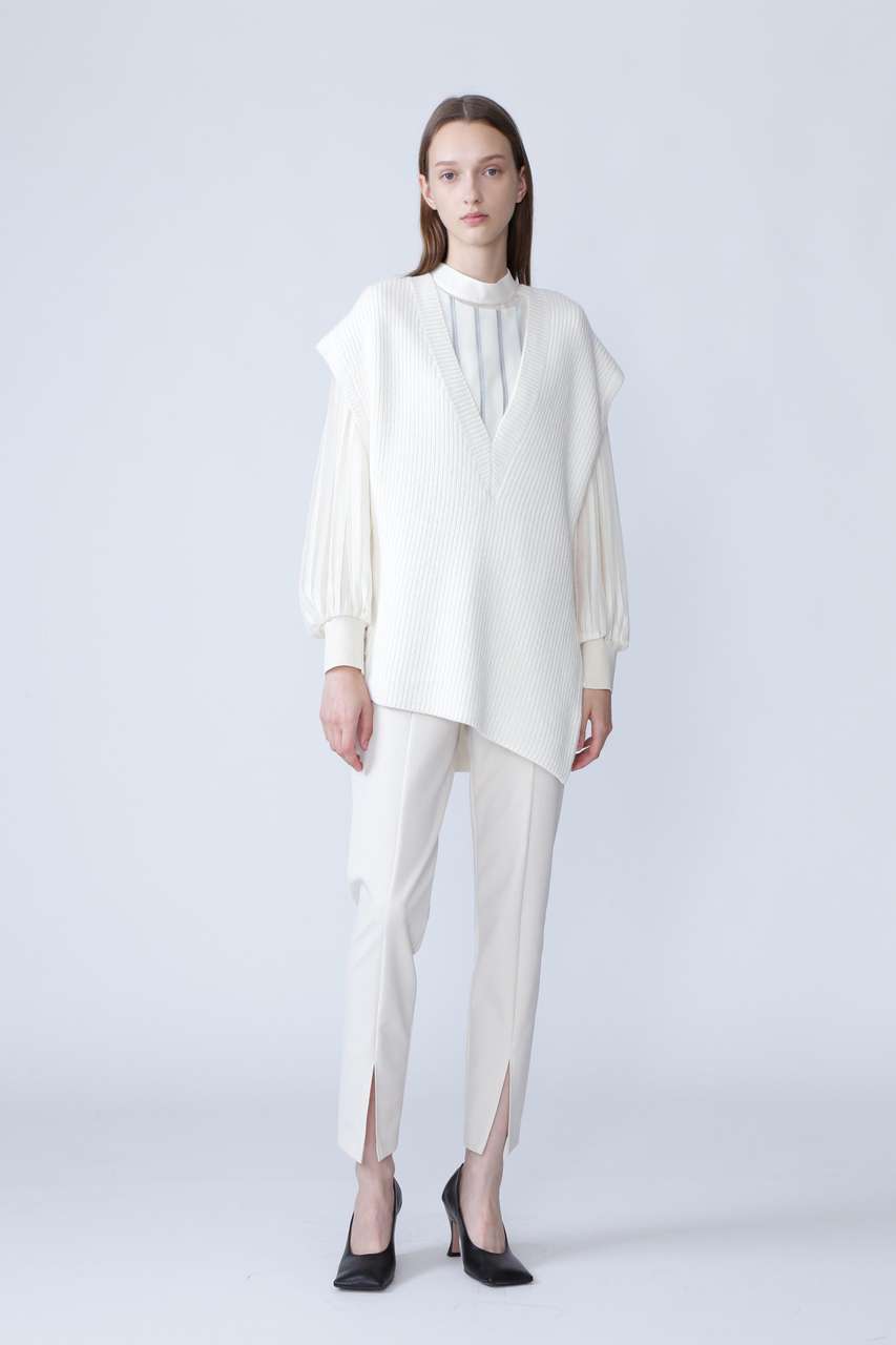 アドーア/ADOREの◆ナイロン２ＷＡＹセンタースリットペンシルパンツ(ホワイト/5312930321)