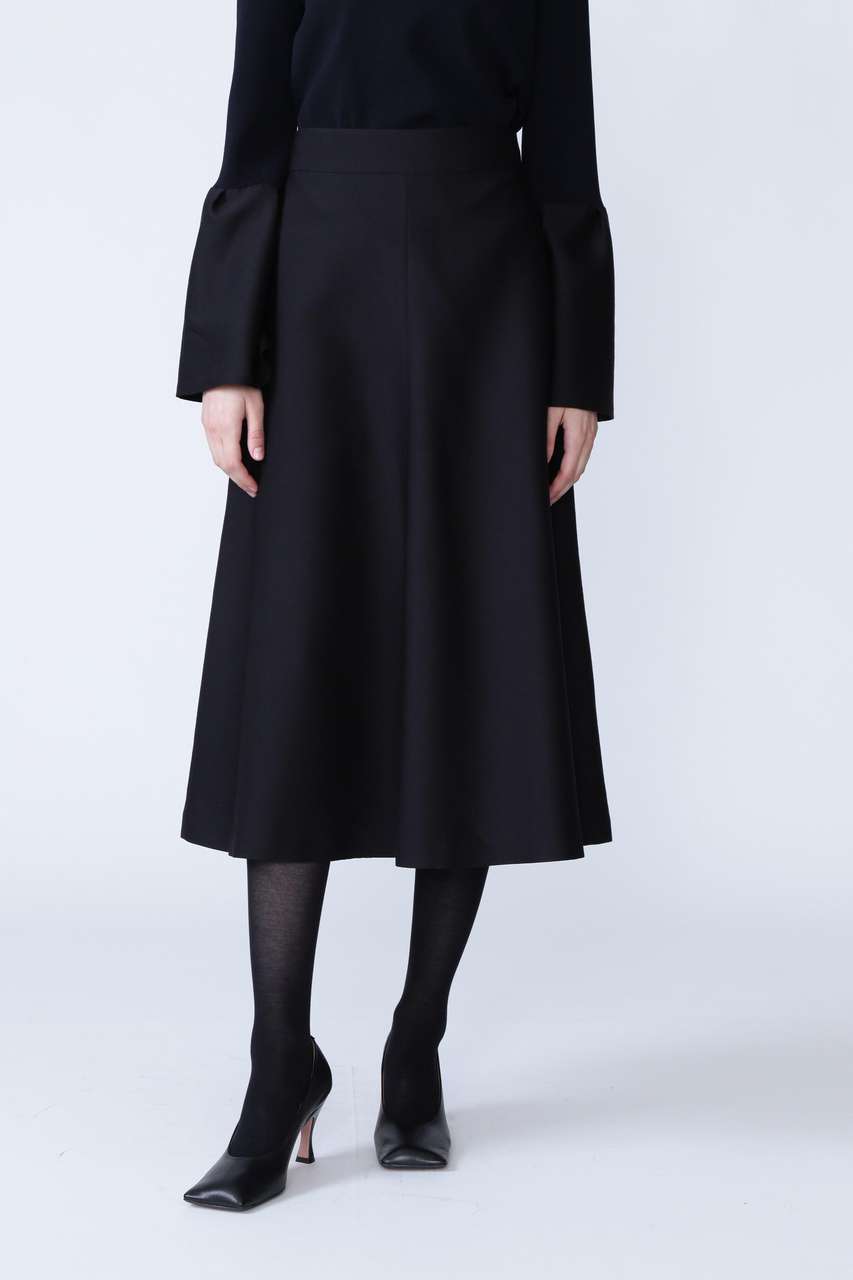 ADORE アドーア高級ウールスカート　新品タグ付き ADORE(アドーア)｜シルクウールツイルスカート/ブラック の通販