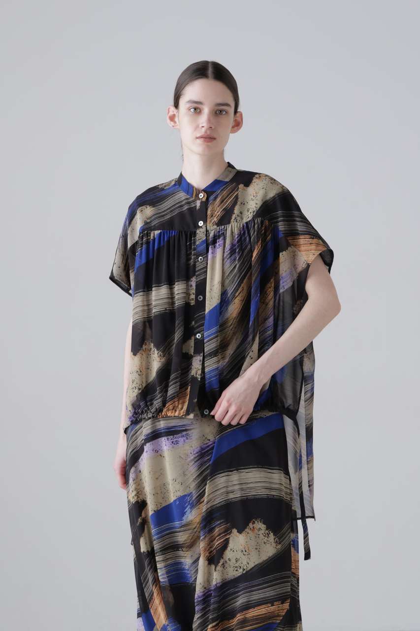 アドーア/ADOREの【予約販売】ジュピタープリントブラウス(ブルー/5316210606)