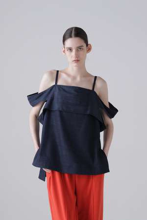 アドーア/ADOREの【予約販売】ハイブリッドデニムブラウス(110400/110401)