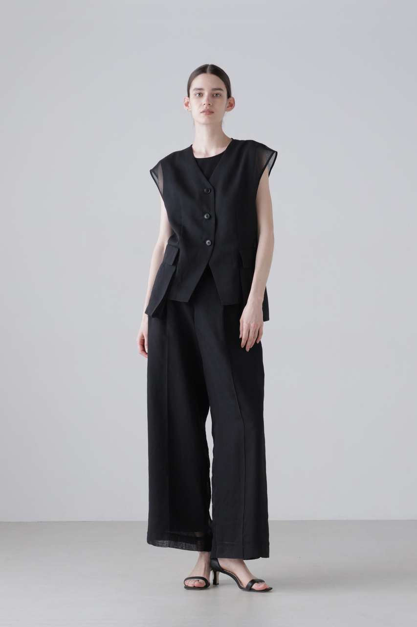 アドーア/ADOREの【予約販売】ソフトオーガンジーパンツ(ブラック/5316230600)