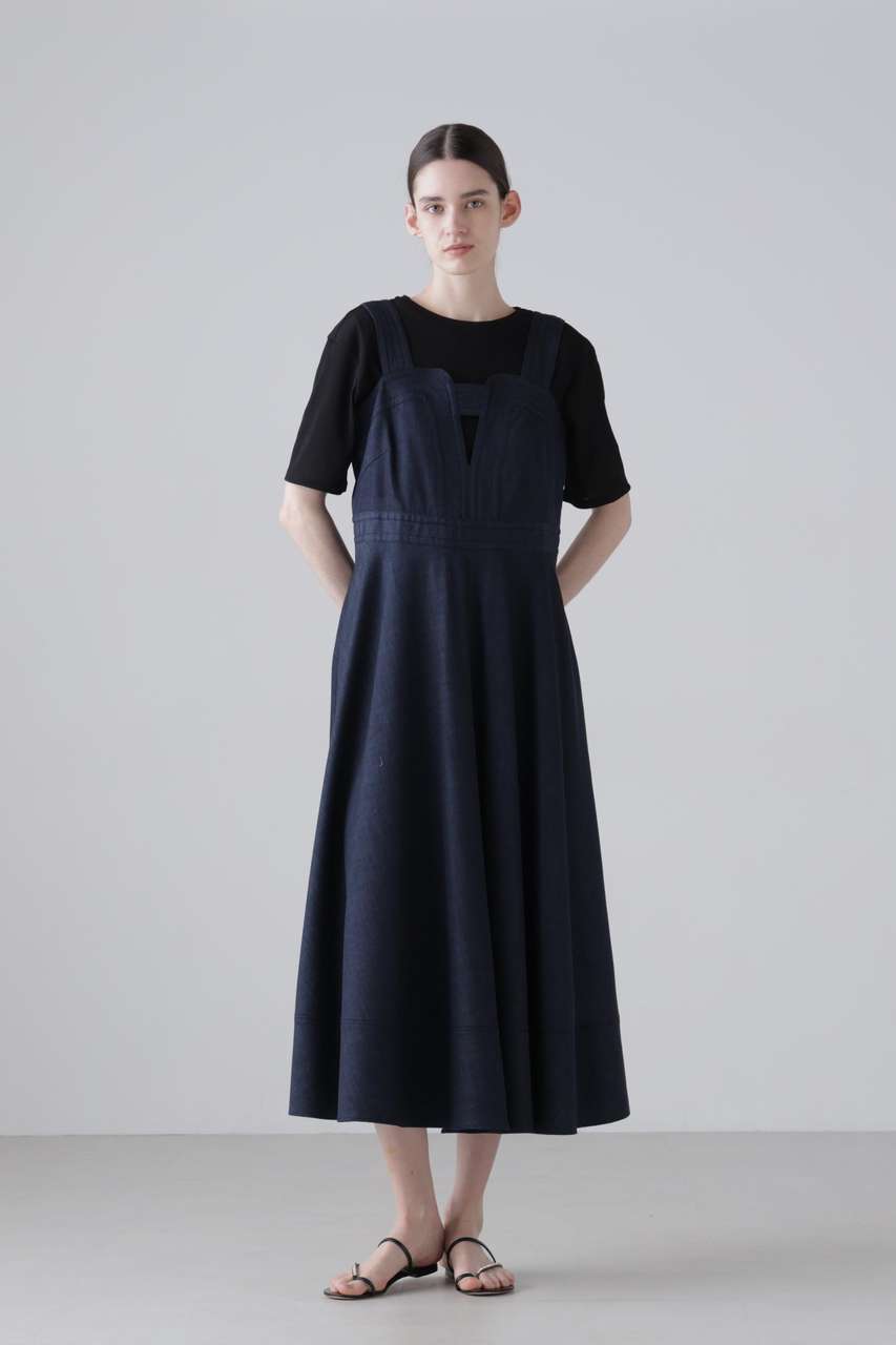 アドーア/ADOREの【予約販売】ハイブリッドデニムワンピース(ネイビー/5316240608)