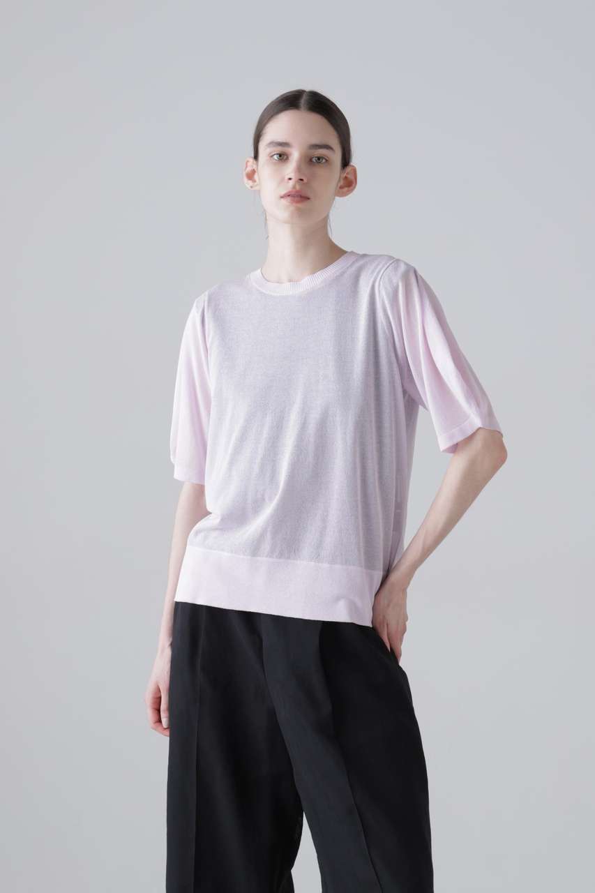 アドーア/ADOREの【予約販売】ドライタッチコットンニット(パープル/5316270614)