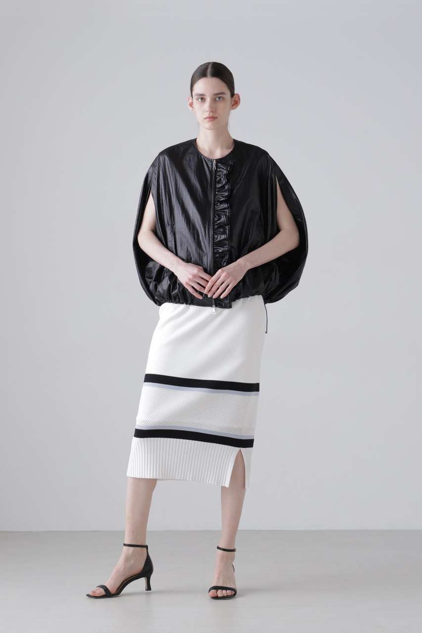 アドーア/ADOREの【予約販売】メッシュラインニットスカート(ホワイト/5316272615)