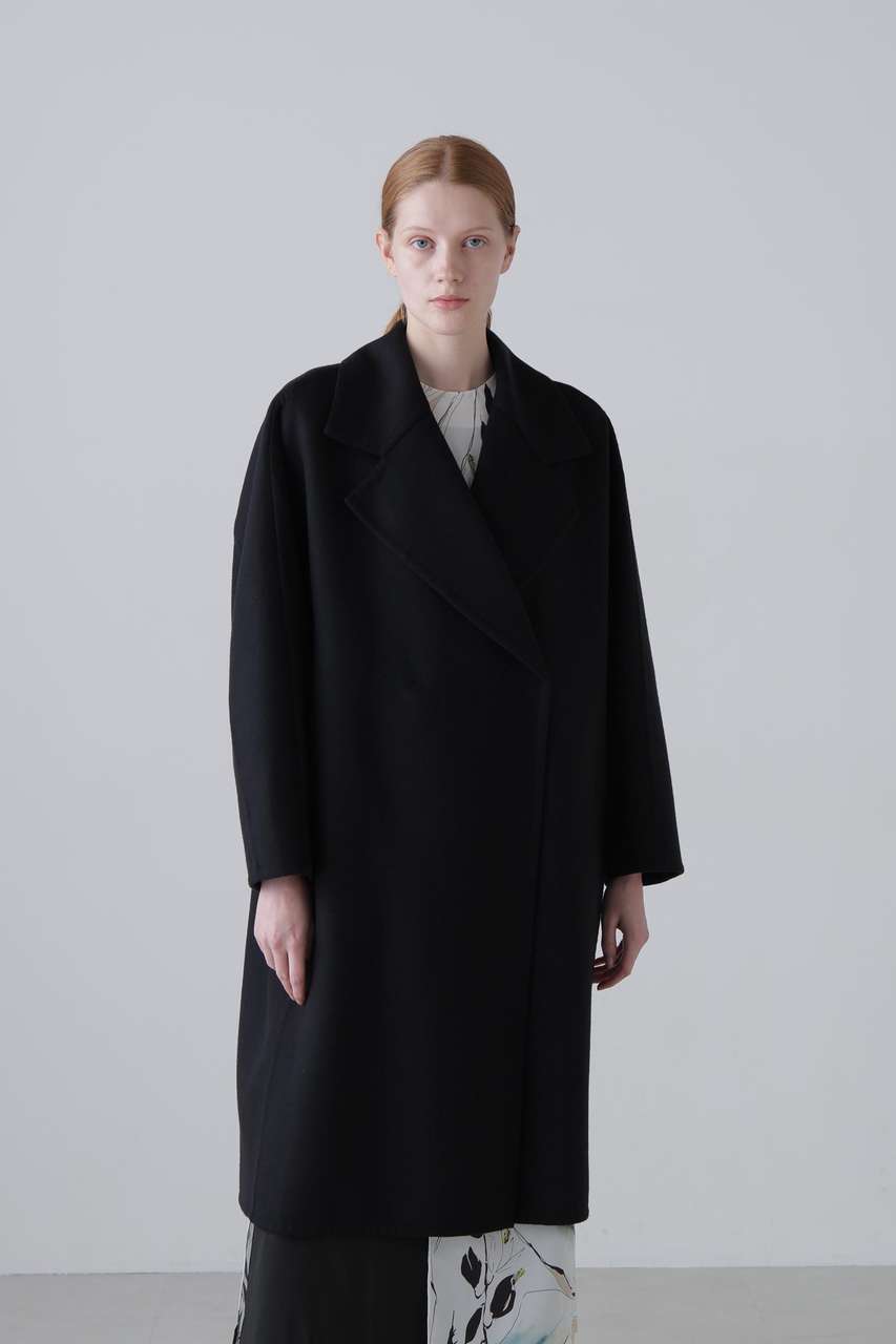 ADORE ソリッドウールリバーコート (ブラック, 38) アドーア ELLE SHOP