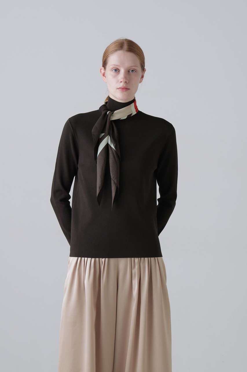 ADORE スカーフ付きニット (ブラウン, 38) アドーア ELLE SHOP