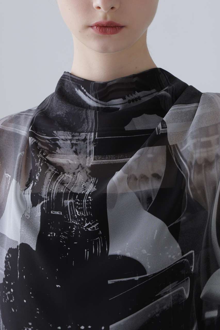 ADORE(アドーア)｜【予約販売】◇モノクロームフォトプリントブラウス