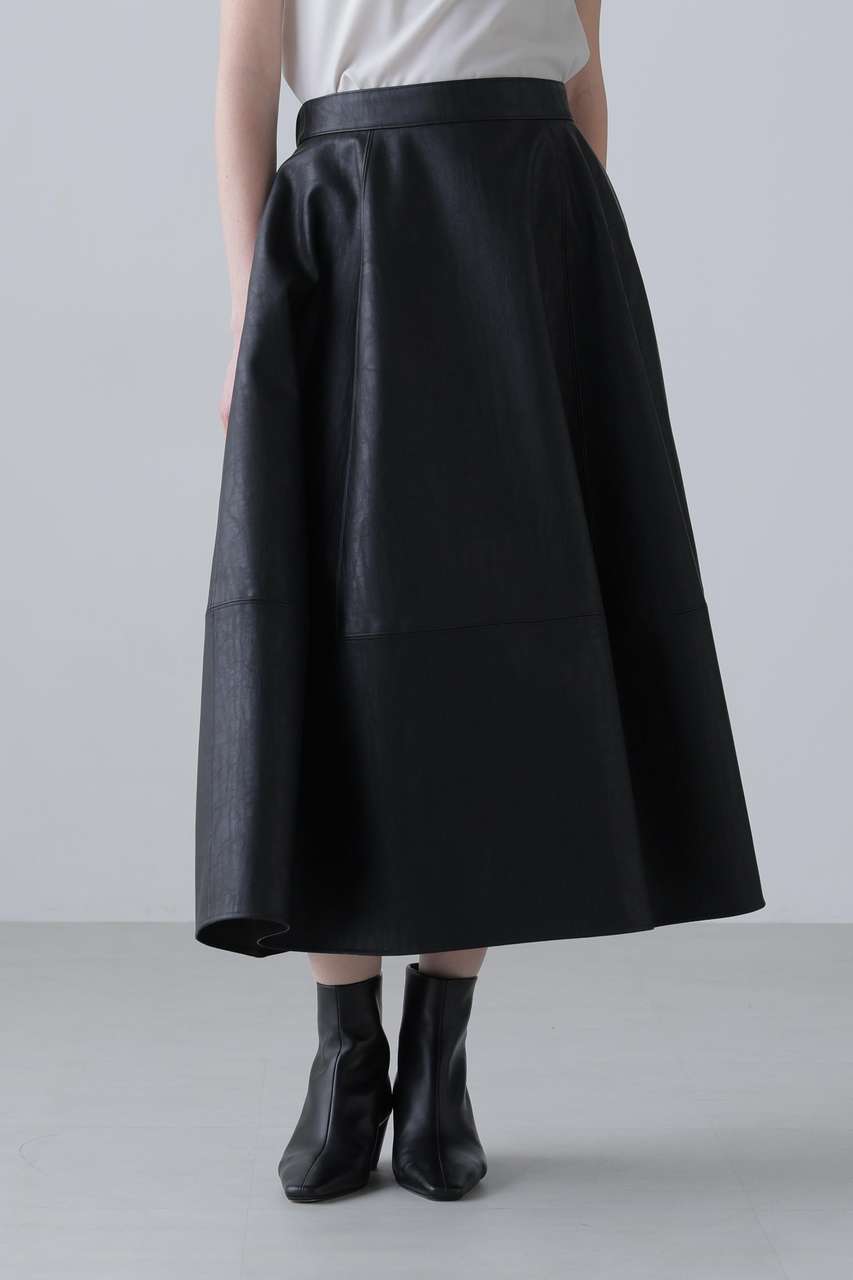 ADORE(アドーア)｜【予約販売】フェイクレザースカート/ブラック の
