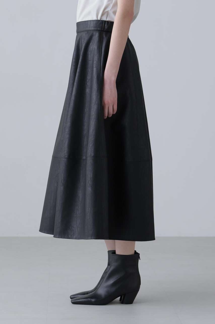 ADORE(アドーア)｜【予約販売】フェイクレザースカート/ブラック の