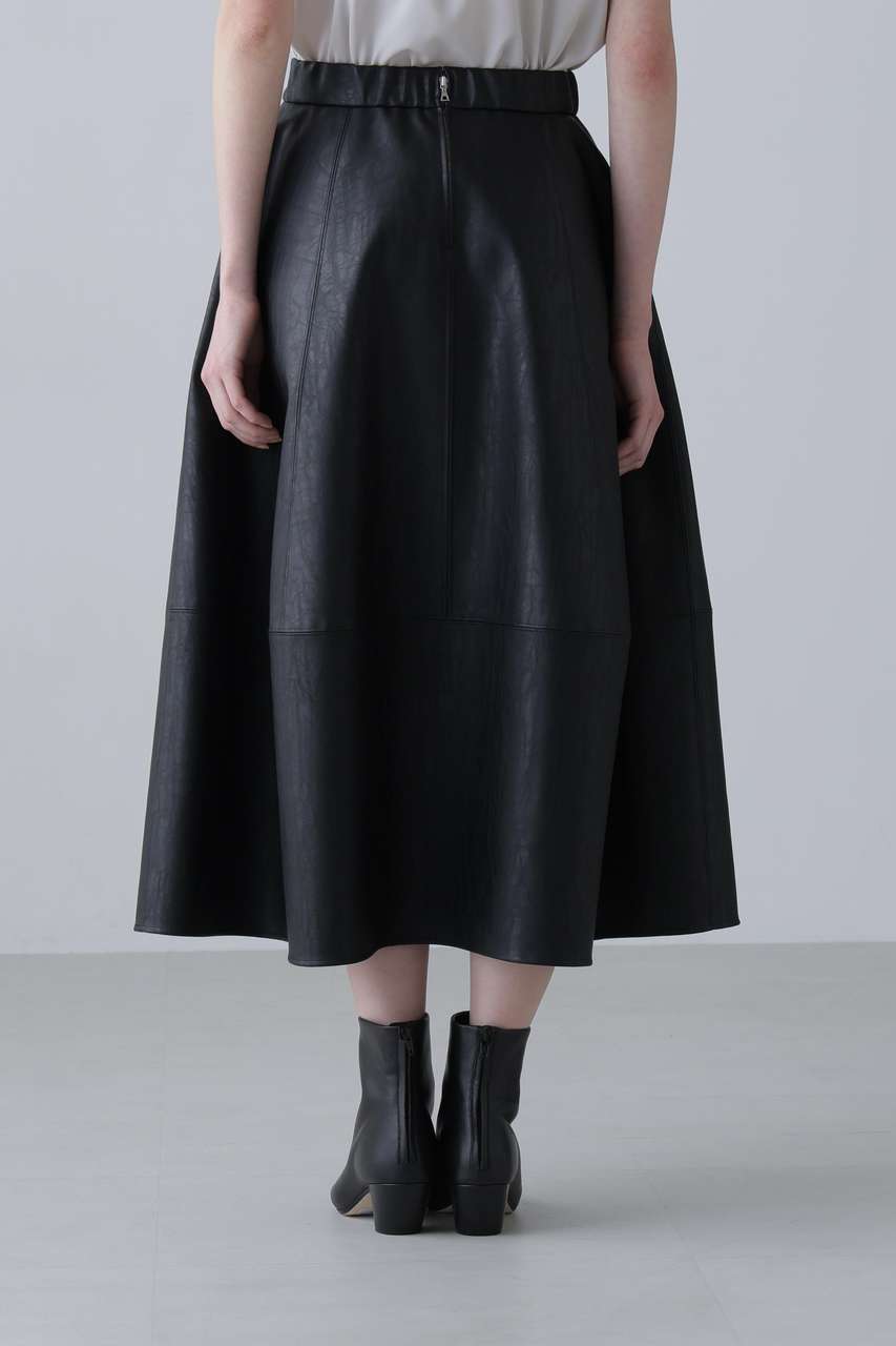 ADORE(アドーア)｜【予約販売】フェイクレザースカート/ブラック の