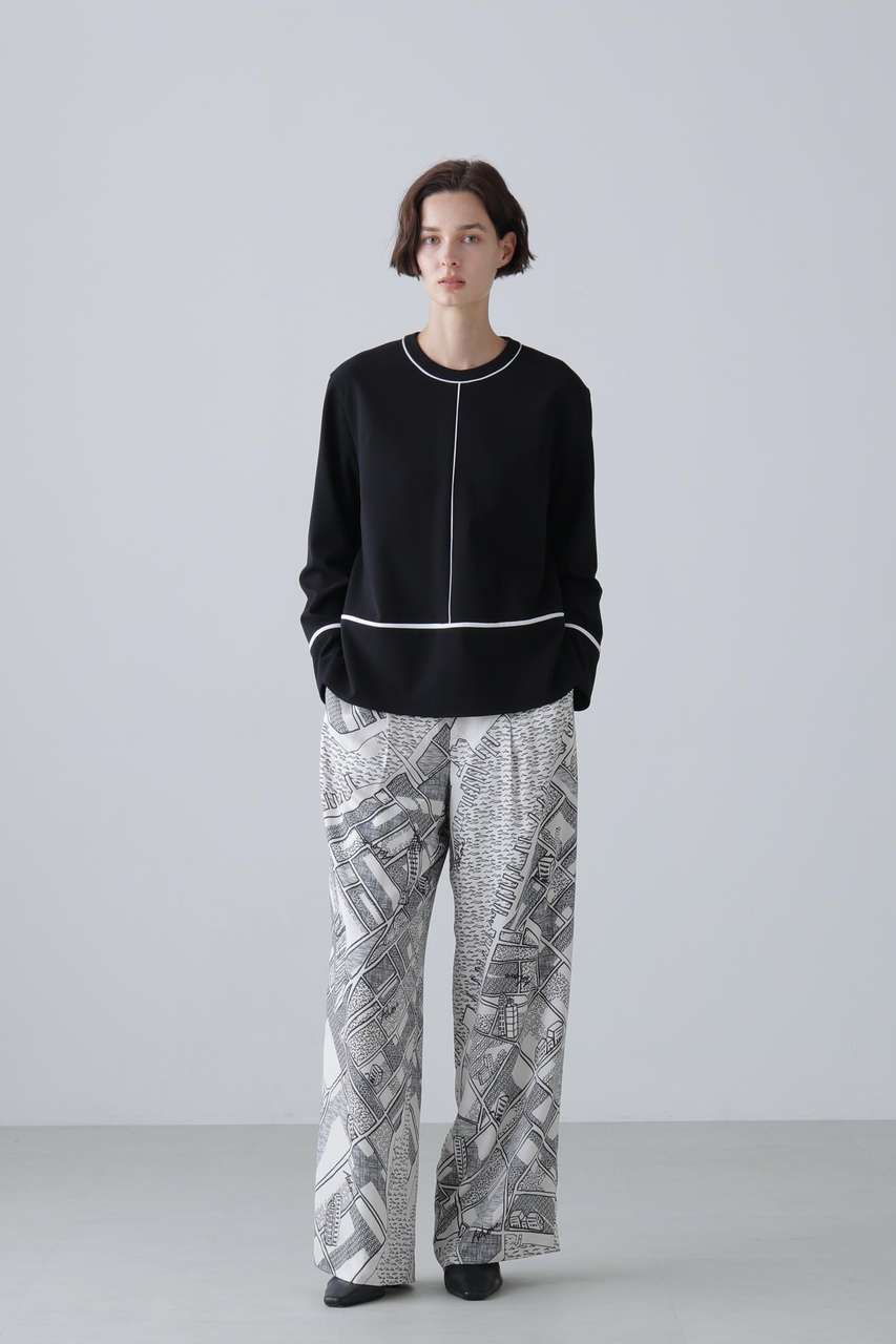 ADORE(アドーア)｜【予約販売】マットダブルクロスブラウス/ブラック