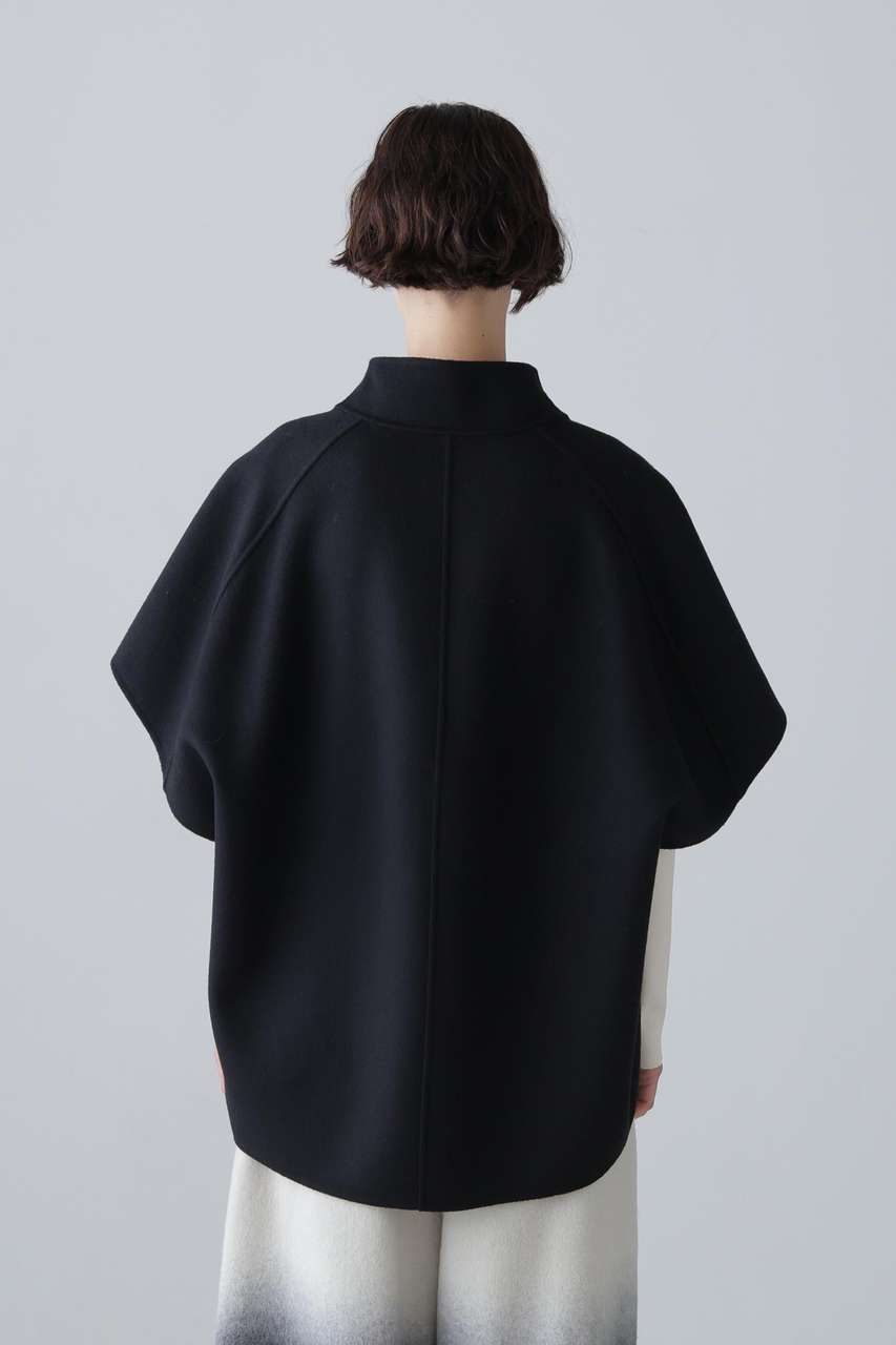 ADORE(アドーア)｜【予約販売】◇ソリッドウールリバーポンチョ