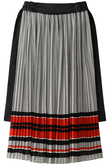 ボーダープリーツスカート