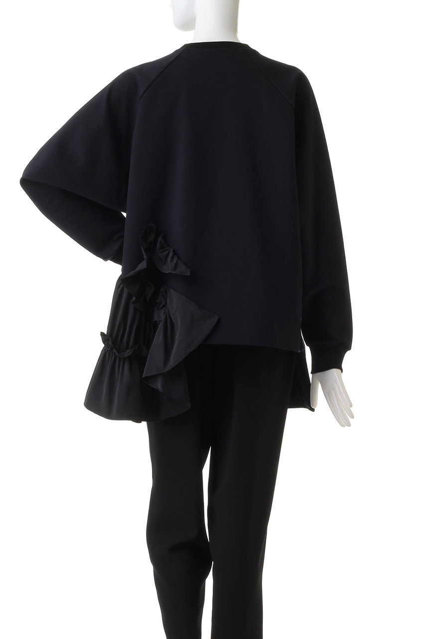 Enfold エンフォルド ハードコンパクト裏毛 デコラプルオーバー ブラック の通販 Elleshop エル ショップ