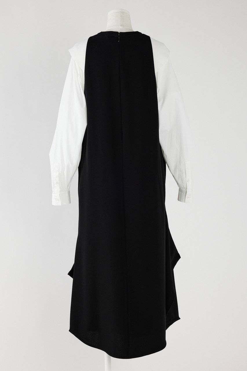 パターン ENFOLD コレクション ワンピース ドレス ブラック トップス