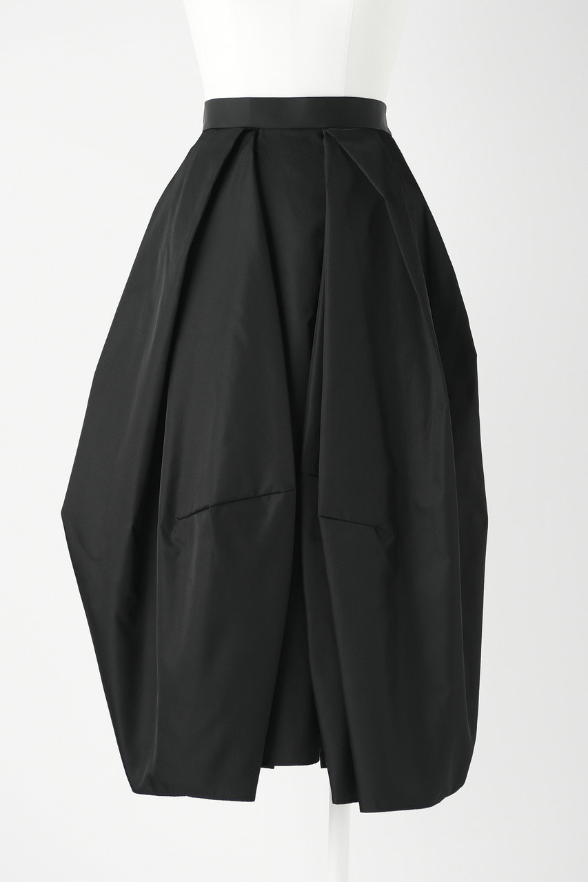 エンフォルド/ENFOLDのGloss Twill Deformed Midi SK/スカート(ブラック/300GS931-0110)