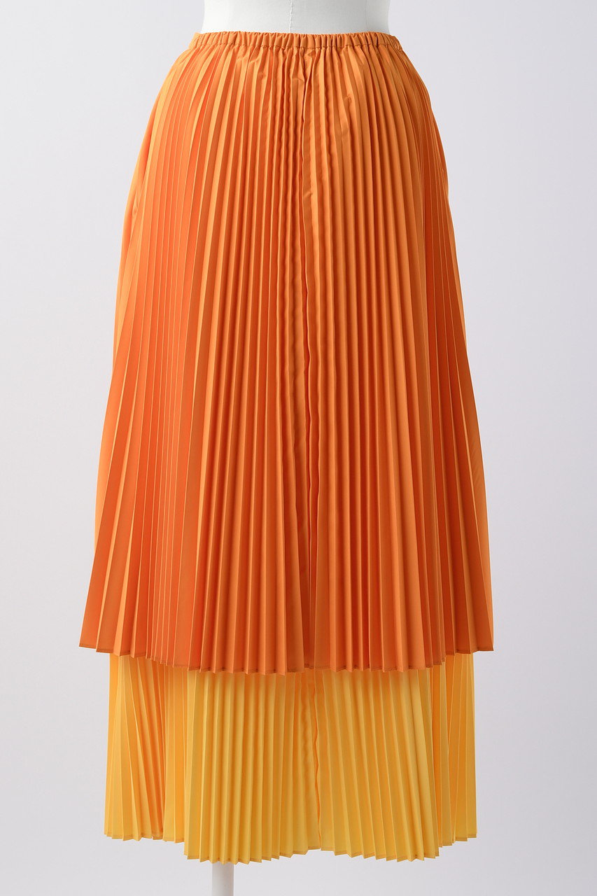 ENFOLD DOUBLE-PLEATED SKIRT プリーツスカート-