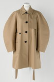 COTTON DOUBLE ステンカラートレンチコート