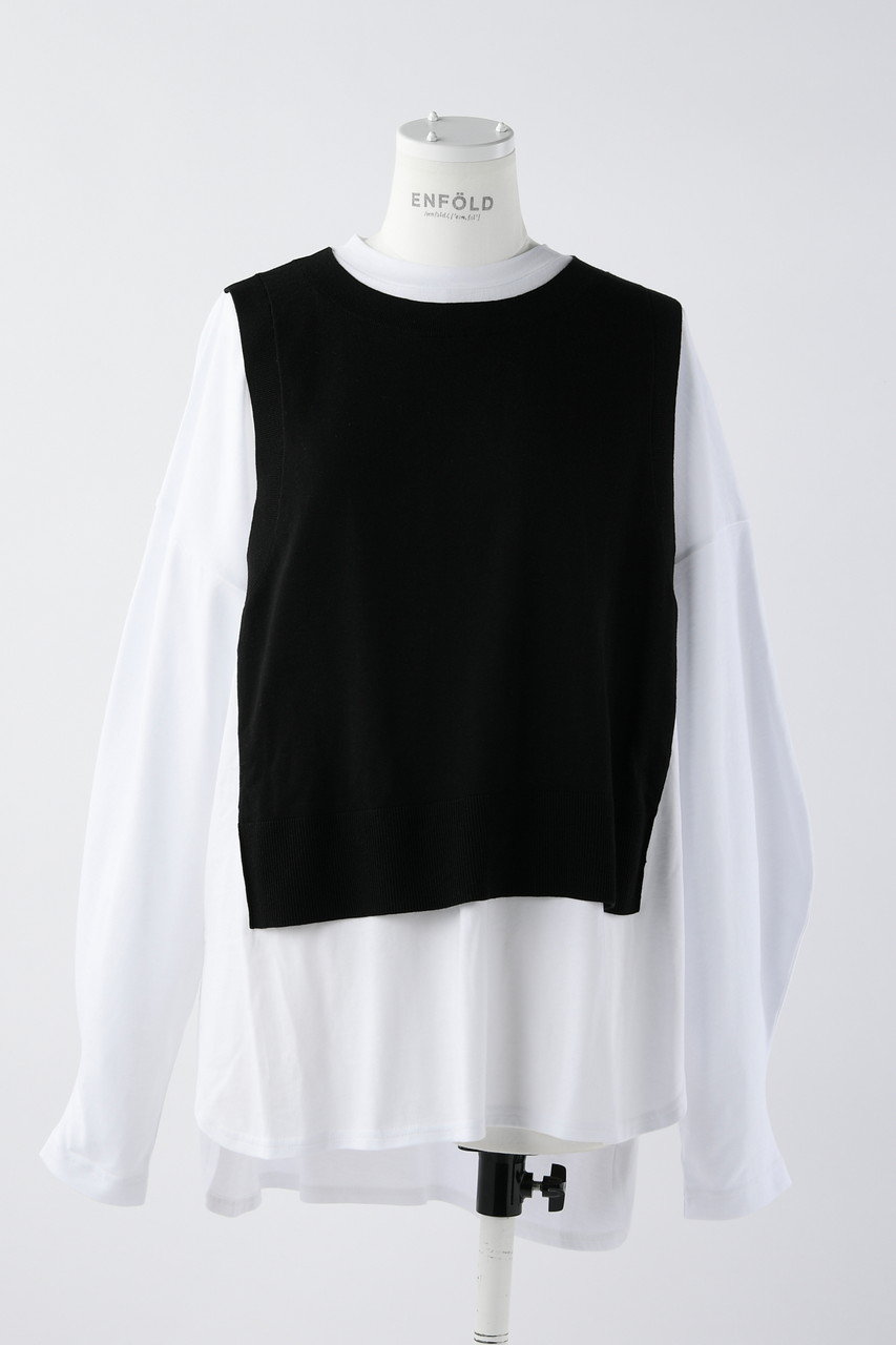 CUT Layered ロングスリーブ T/SH Tシャツ