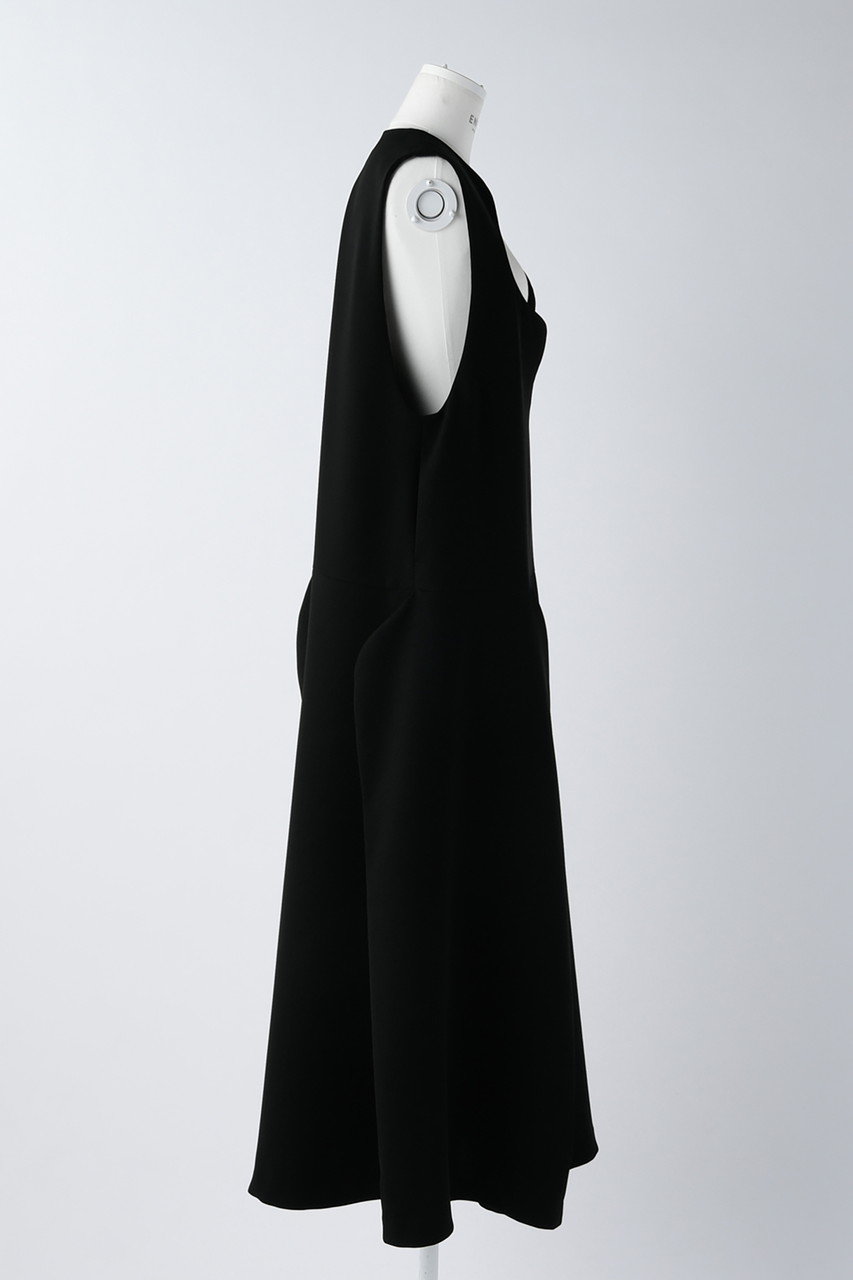 ENFOLD ダブルクロス ワンピース スカート ドレス ブラック 38