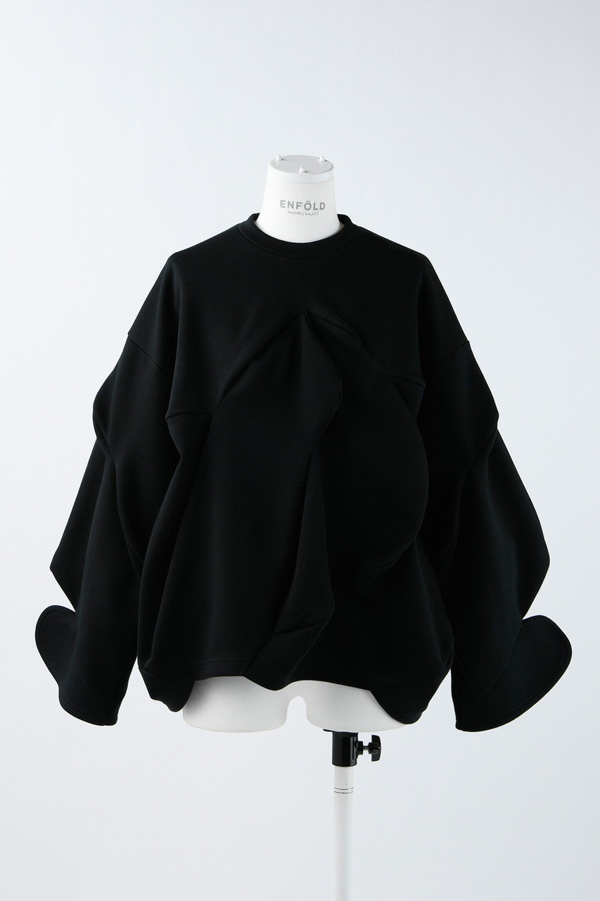ENFOLD コレクションライン 黒 Tシャツ-