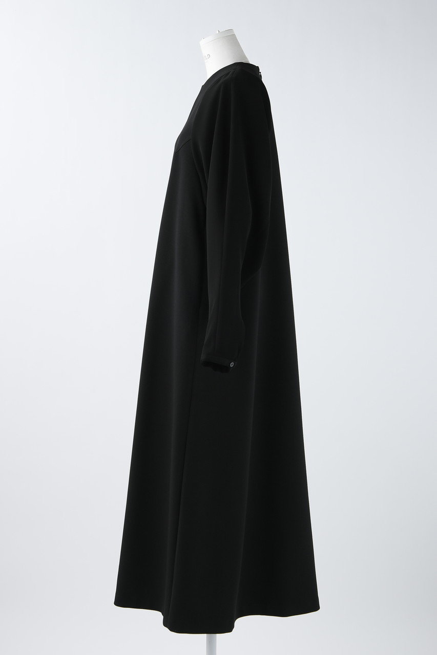 検討させていただきますねENFOLD エンフォルド ダブルクロス5分袖DRESS ワンピース 36 黒