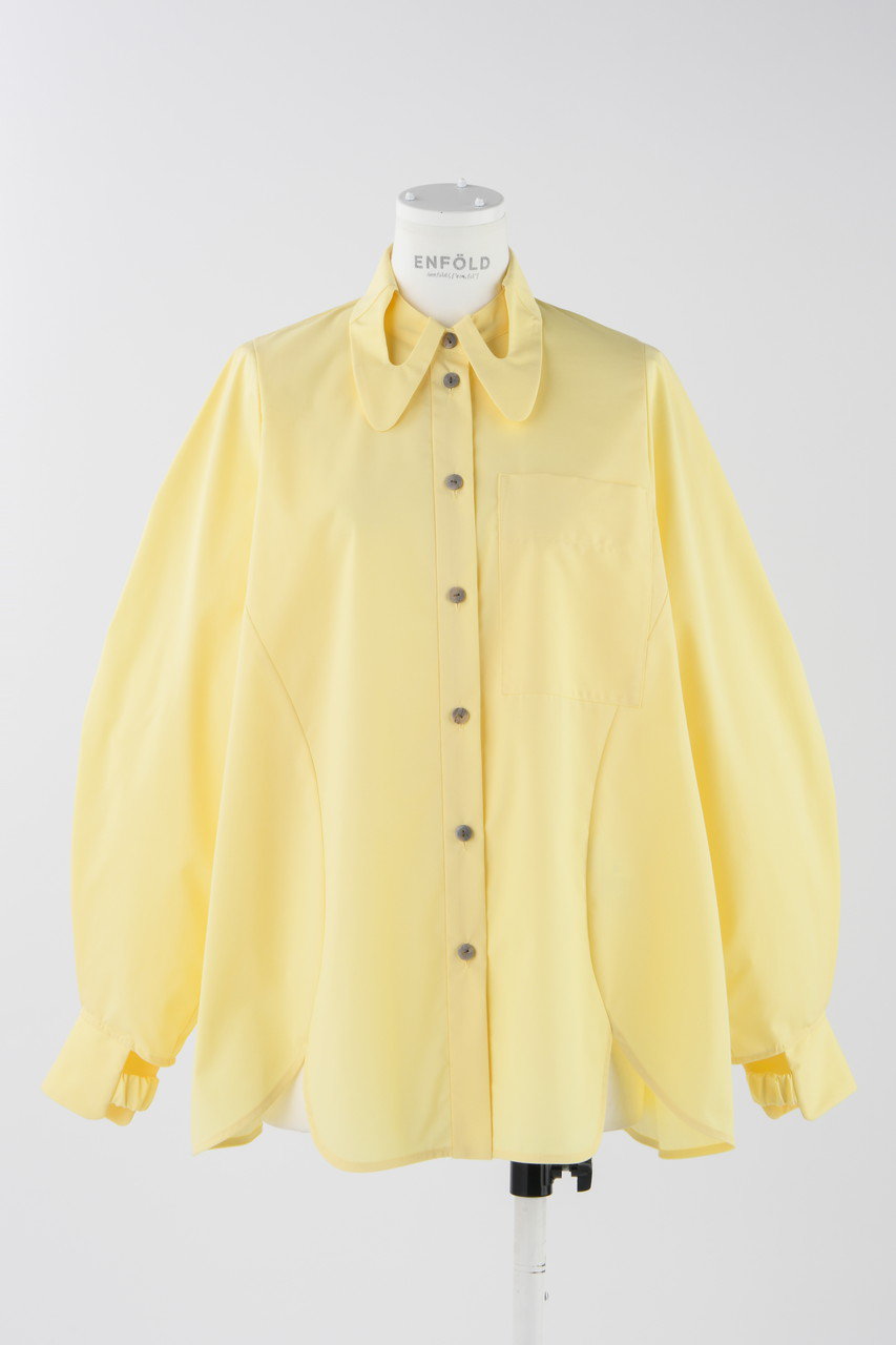 ENFOLD C/PEブロード Hole Collar SH/シャツ (イエローアイボリー, 38) エンフォルド ELLE SHOP ENFOLD C/PEブロード Hole Collar SH/シャツ (イエローアイボリー, 38) エンフォルド ELLE SHOP
