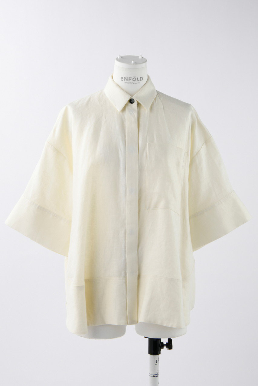 Soft Linen 立体5分袖 SH/シャツ
