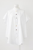 ENFOLDエンフォルドHALFSLEEVE SHIRTブラウスプリーツ白シャツ ENFOLDエンフォルドHALFSLEEVE SHIRTブラウスプリーツ白シャツ