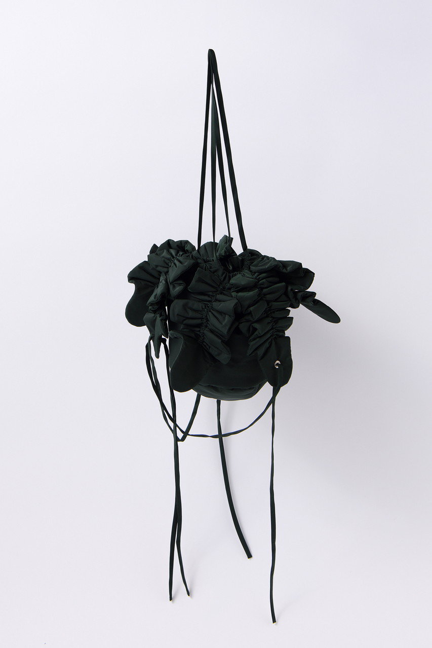ENFOLD Flower Bag/バッグ (ダークグリーン, 38) エンフォルド ELLE SHOP ENFOLD Flower Bag/バッグ (ダークグリーン, 38) エンフォルド ELLE SHOP