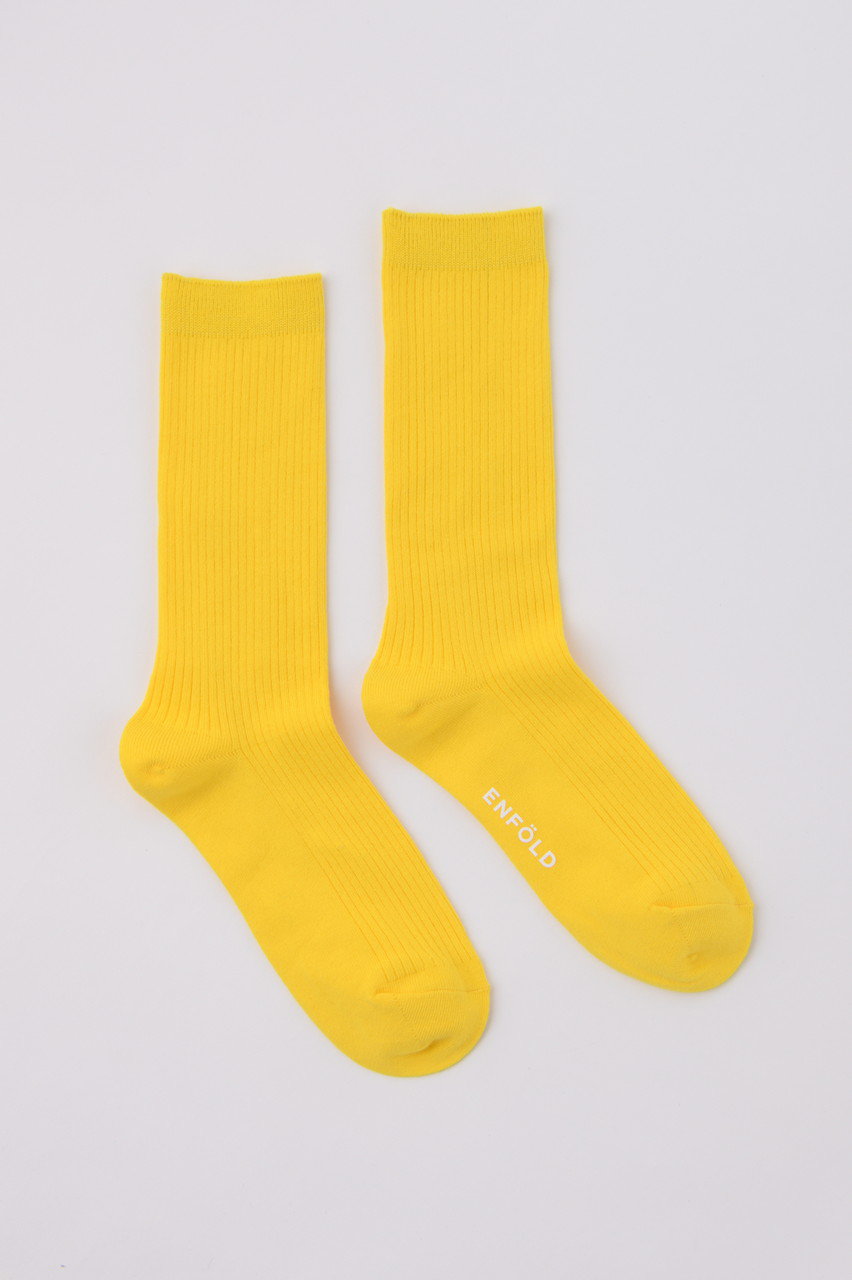 ENFOLD ハイゲージSocks/ソックス (イエロー, 38) エンフォルド ELLE SHOP ENFOLD ハイゲージSocks/ソックス (イエロー, 38) エンフォルド ELLE SHOP