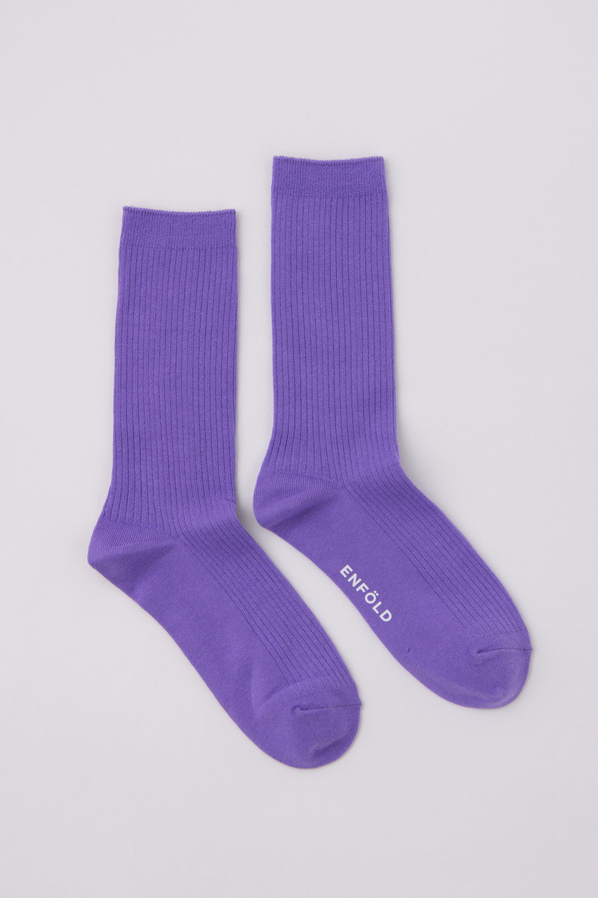 ENFOLD ハイゲージSocks/ソックス (ライトパープル, 38) エンフォルド ELLE SHOP ENFOLD ハイゲージSocks/ソックス (ライトパープル, 38) エンフォルド ELLE SHOP