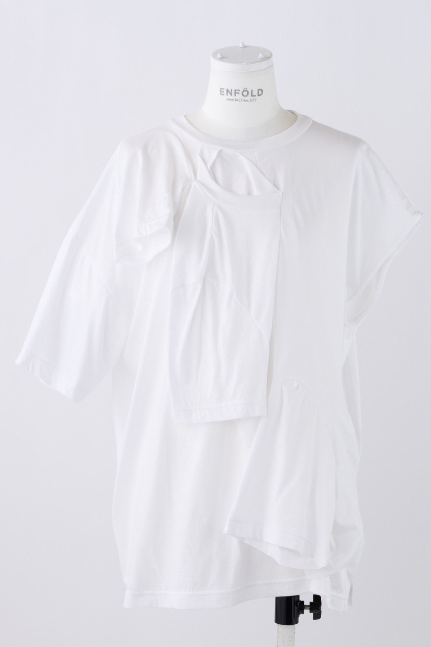 ENFOLD Royal Organic リコンスト T/SH Tシャツ (ホワイト, 38) エンフォルド ELLE SHOP ENFOLD Royal Organic リコンスト T/SH Tシャツ (ホワイト, 38) エンフォルド ELLE SHOP