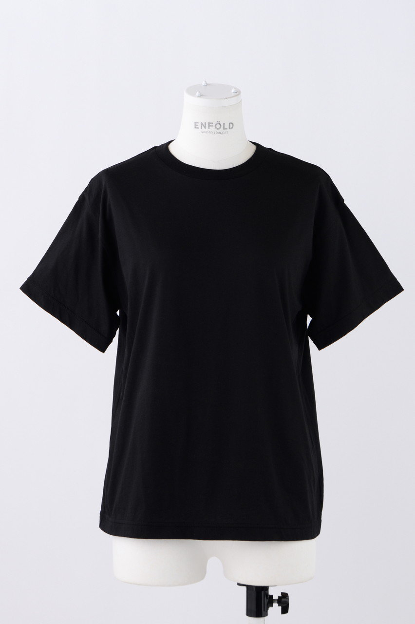 ENFOLD Royal Organic ENFOLD Basic T/SH Tシャツ (ブラック, 38) エンフォルド ELLE SHOP ENFOLD Royal Organic ENFOLD Basic T/SH Tシャツ (ブラック, 38) エンフォルド ELLE SHOP