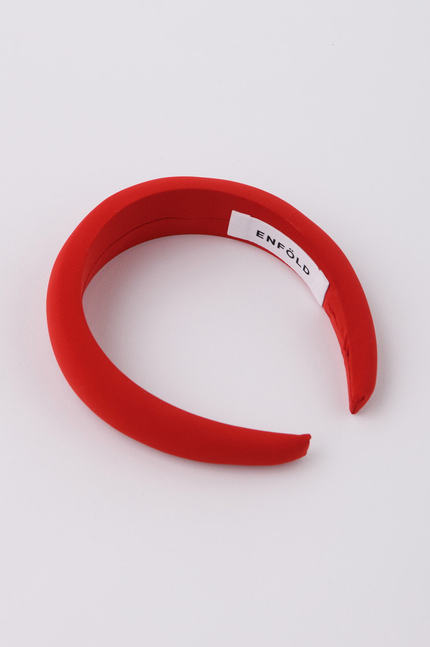 ENFOLD Head Band/ヘッドバンド (レッド, 38) エンフォルド ELLE SHOP