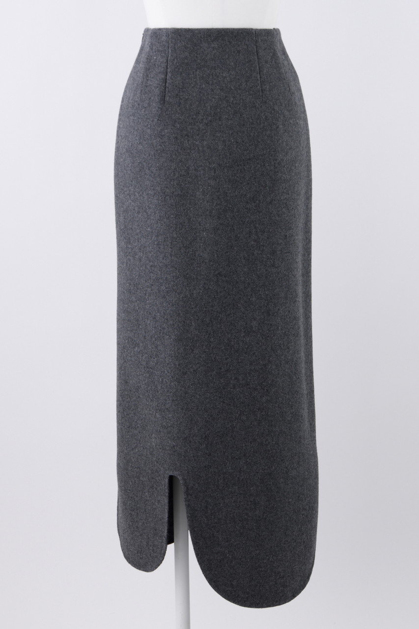 専用☆エブール　新品　スカート　エンフォルド　ロンハーマン ENFOLD(エンフォルド)｜メルトン リバーSK/スカート/チャコールグレー