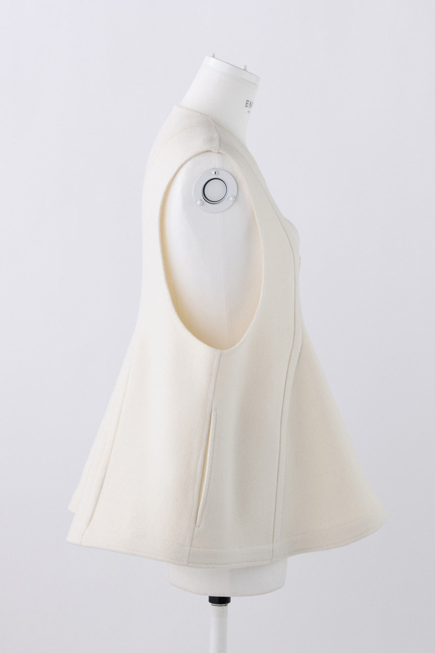 ENFÖLD サイズ38 ホワイトベスト　2024SS ENFÖLD サイズ38 ホワイトベスト 2024SS ENFÖLD サイズ38 ホワイト