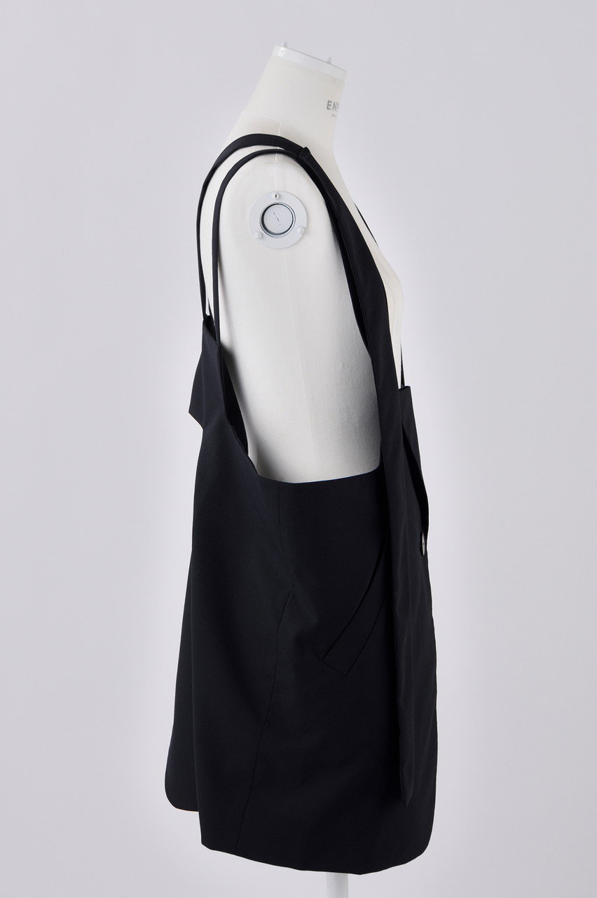 ENFOLD(エンフォルド)｜T/Wトロ テーラードベスト/ダークネイビー の