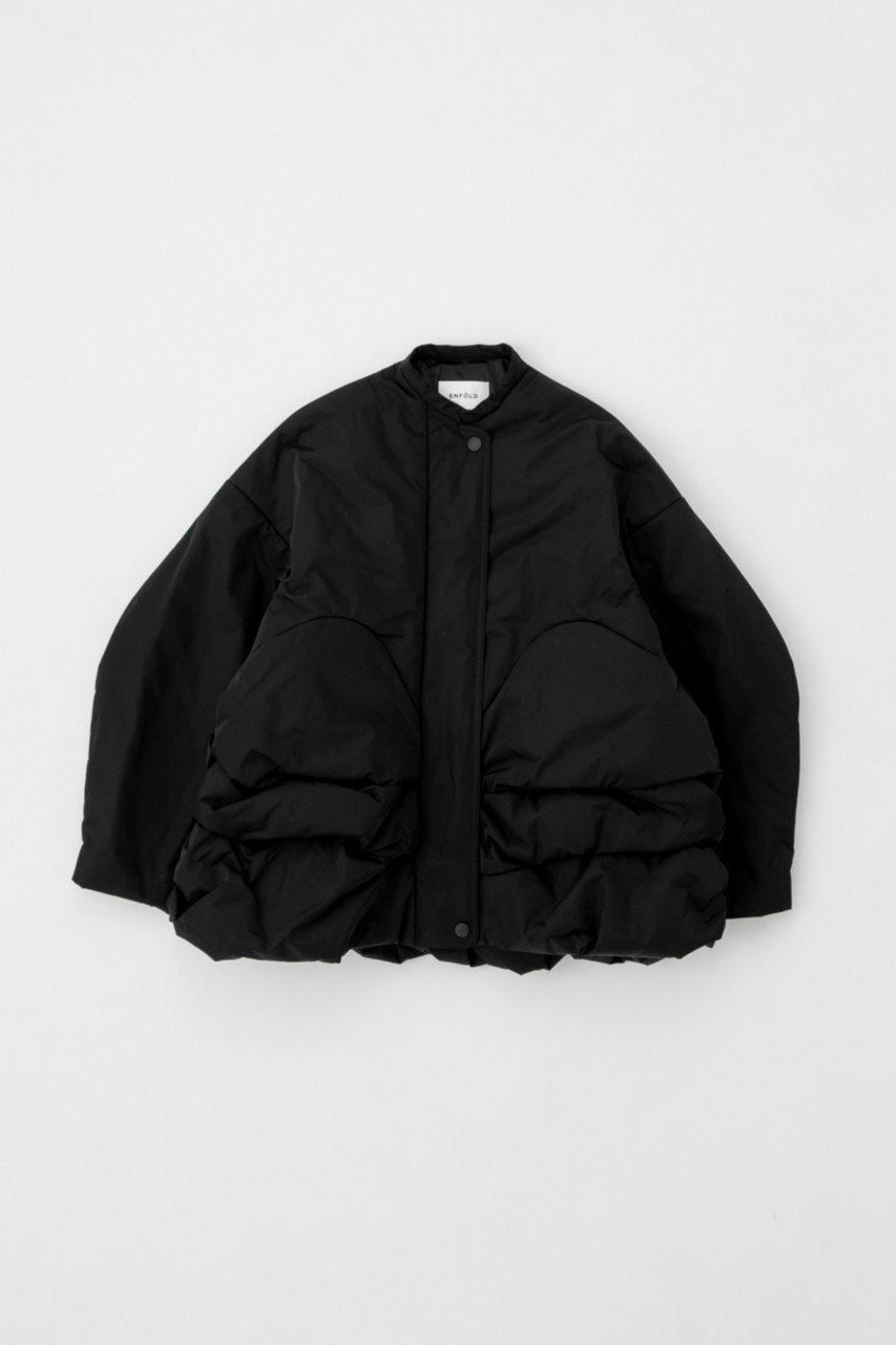 ENFOLD(エンフォルド)｜DICROS SOLO Twill 立体ブルゾン/ブラック の