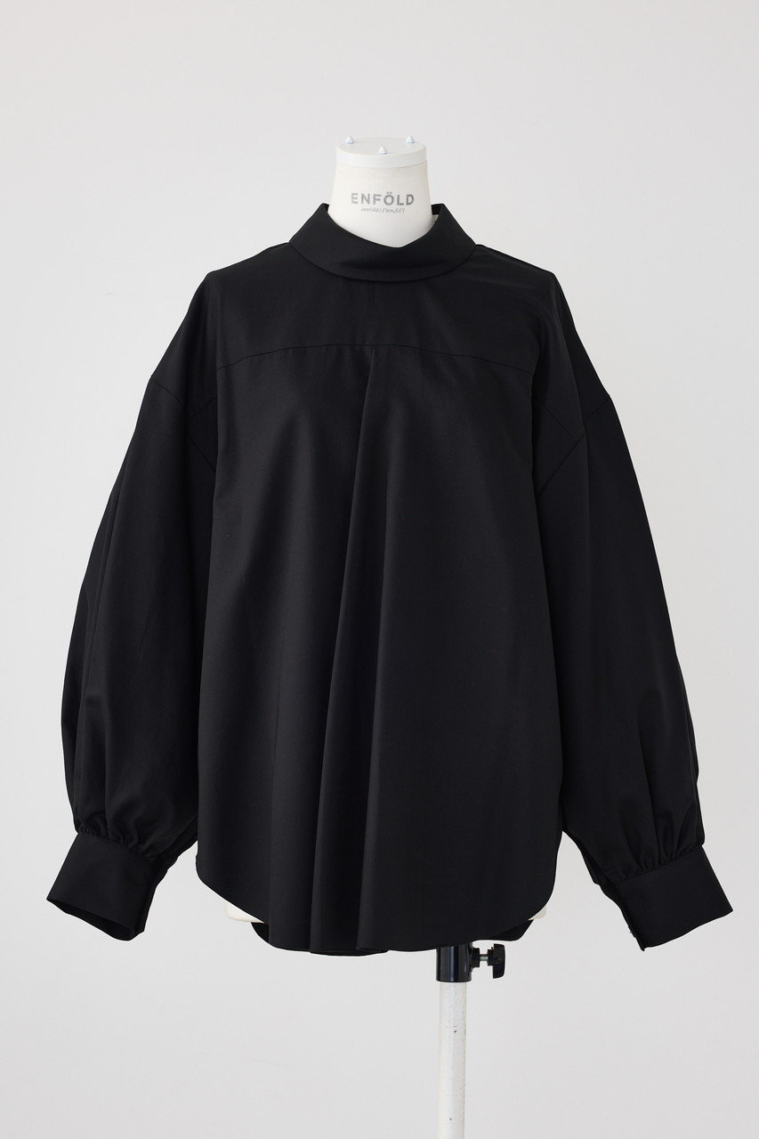 ENFOLD タイプライターダブルクロス Orb P.O/プルオーバー (ブラック, 38) エンフォルド ELLE SHOP ENFOLD タイプライターダブルクロス Orb P.O/プルオーバー (ブラック, 38) エンフォルド ELLE SHOP