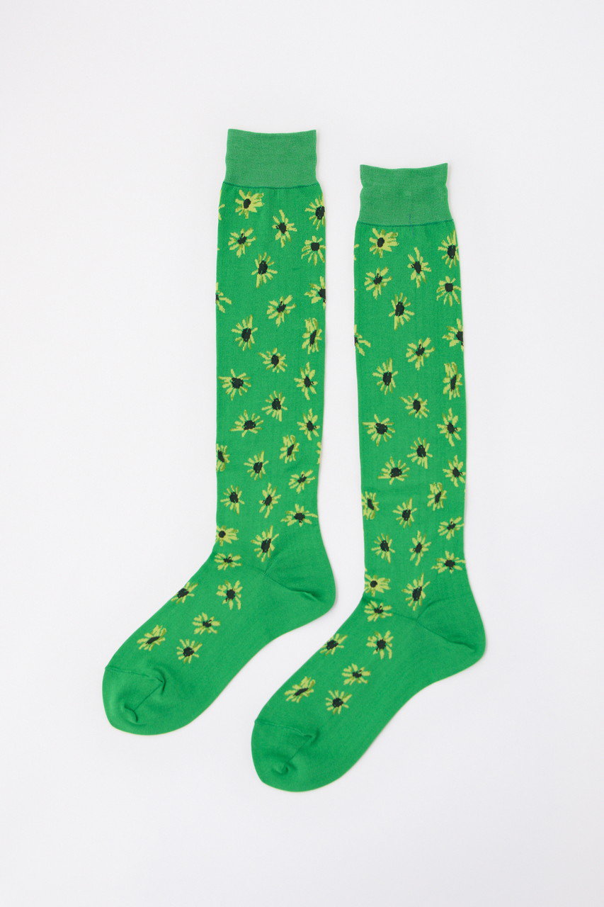 エンフォルド/ENFOLDの【10/2 12:00販売開始】Daisy Socks/ソックス(グリーン/300HA156-2530)