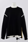 ENFOLD(エンフォルド)｜ニットパイピングP.O/プルオーバー/ブラック の