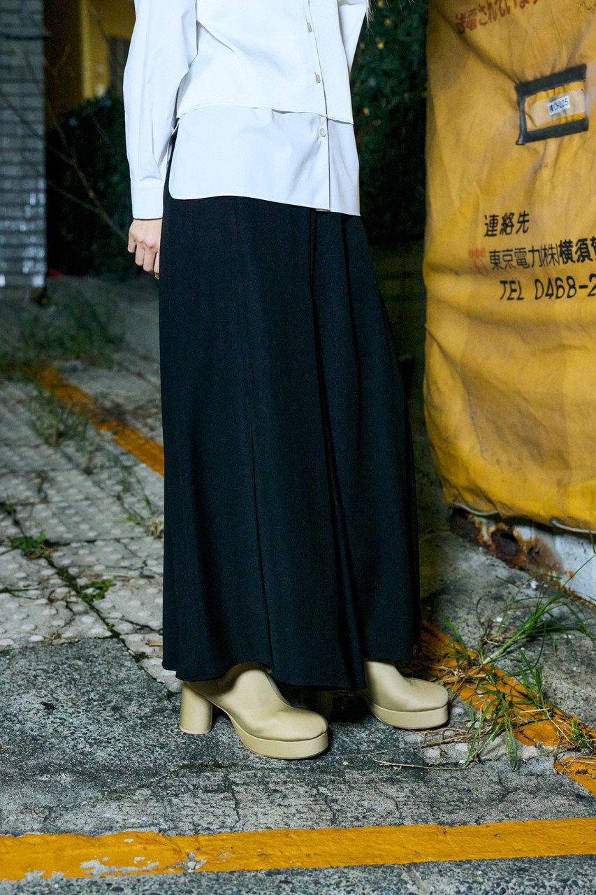 ENFOLD(エンフォルド)｜PEツイル ランダムスリット SK/スカート