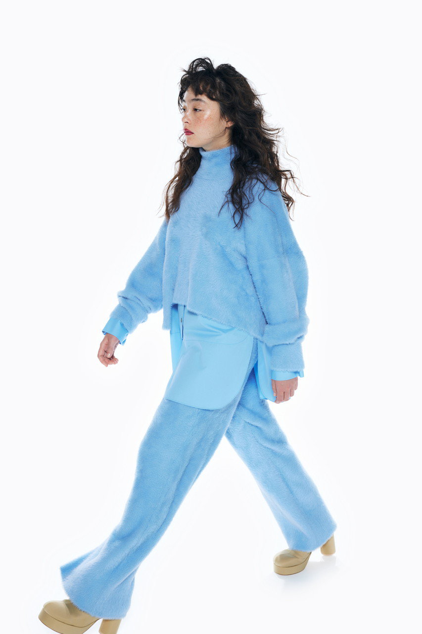 ENFOLD(エンフォルド)｜フェザーP.O/プルオーバー/ライトブルー の通販