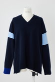 ENFOLD(エンフォルド)｜VネックカラーブロックP.O/プルオーバー