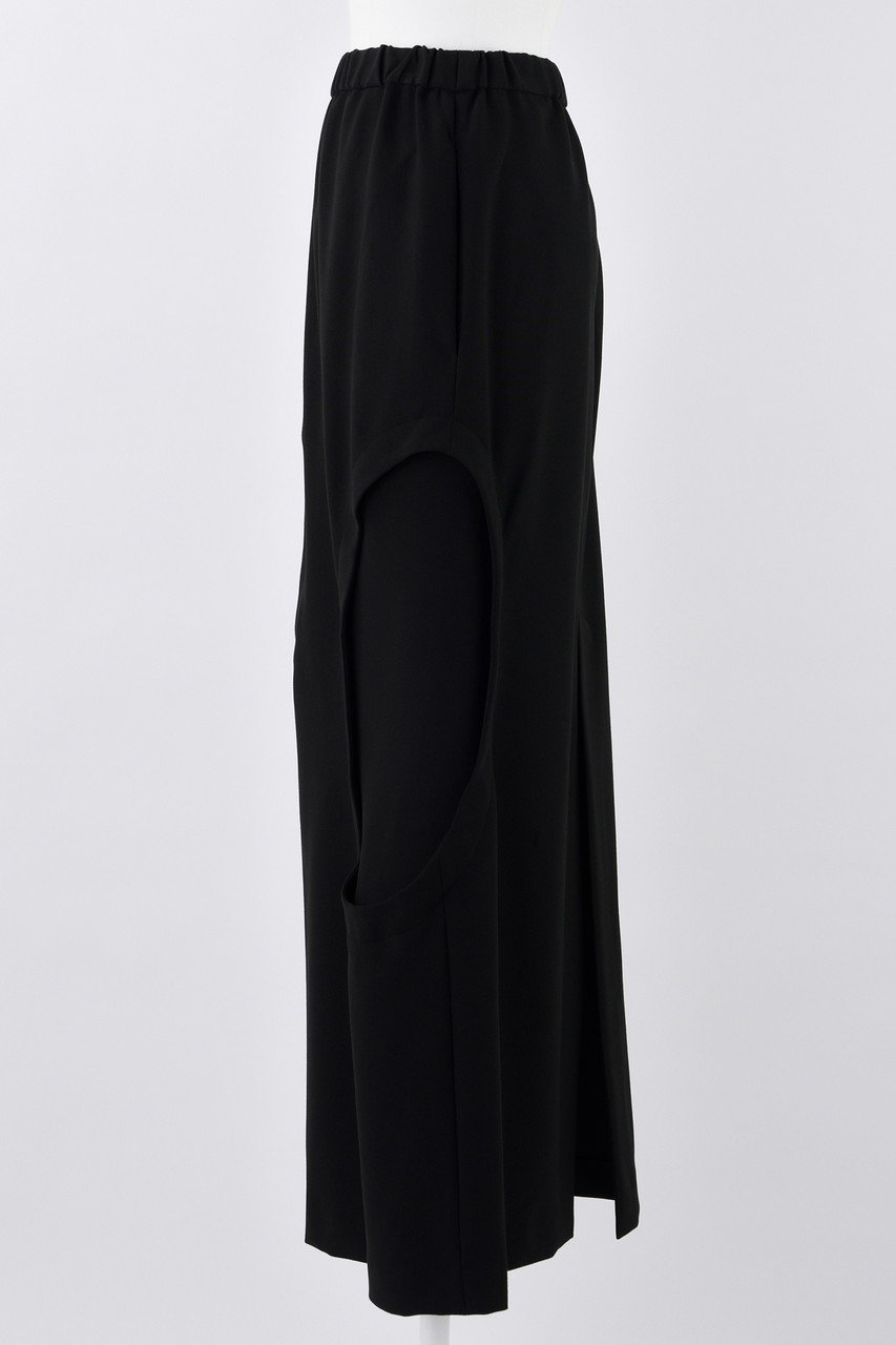 ENFOLD(エンフォルド)｜ダブルクロス サークルSK/スカート/ブラック の