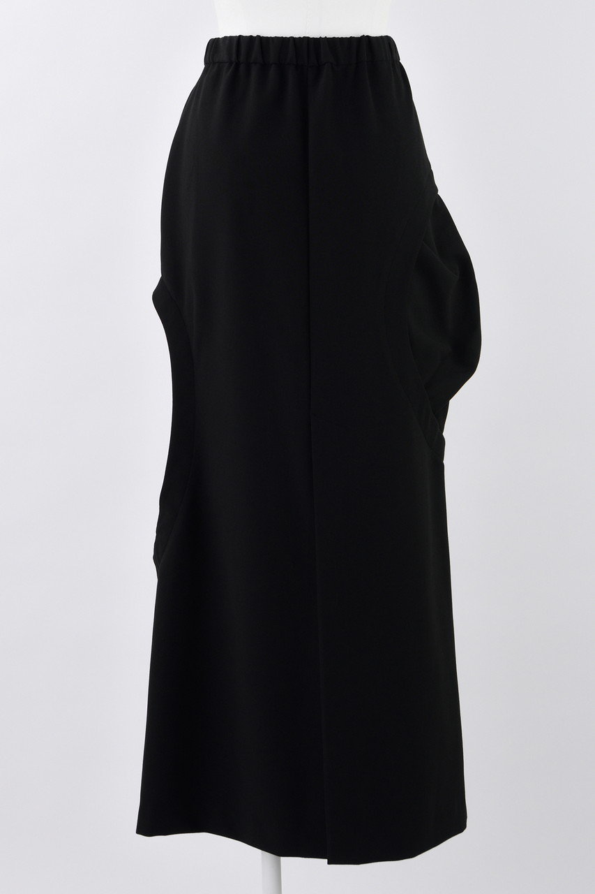 ENFOLD(エンフォルド)｜ダブルクロス サークルSK/スカート/ブラック の