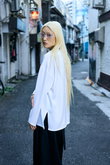 ENFOLD(エンフォルド)｜PEツイル ロングスリーブ SH/シャツ/ホワイト